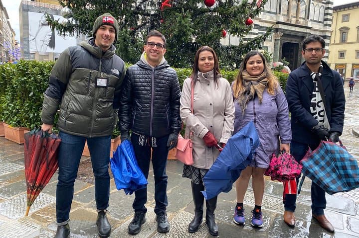 Our group in Piazza del Duomo