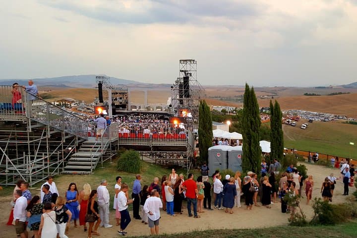 Private Limousine Service Florence for Bocelli concert LAJATICO