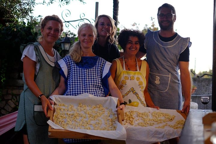 Fresh pasta and dinner in my biogarden