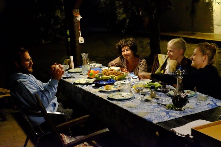 Fresh pasta and dinner in my biogarden