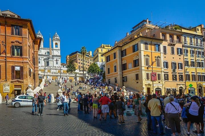 Rome city walking tour spanish steps Trevi Fountain Piazza Navona