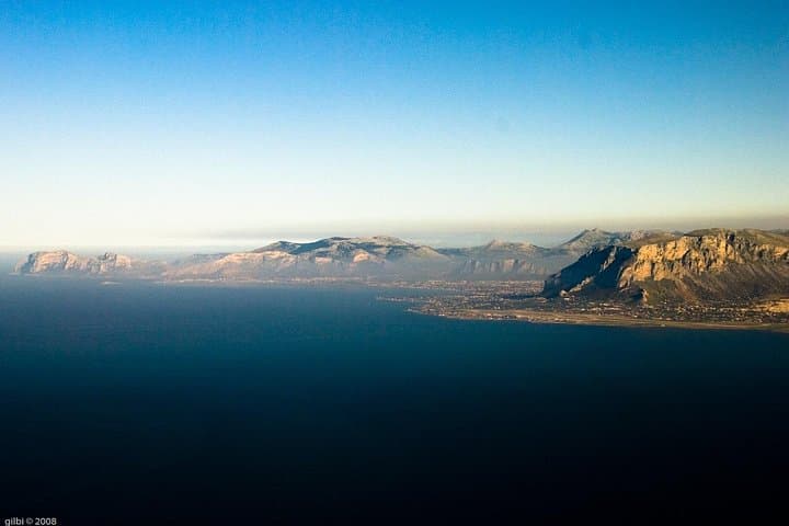 Capo Gallo from above