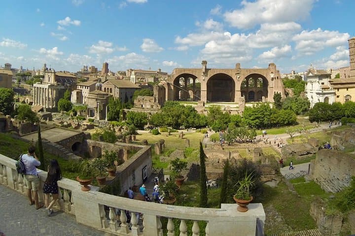 At the Palatine Hill terrace