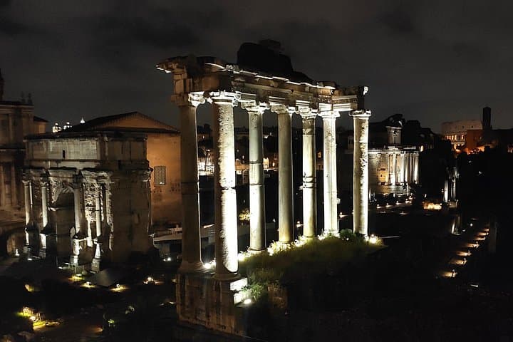 Temple of Saturnus, Roman Forums, Rome, Lazio, Italy