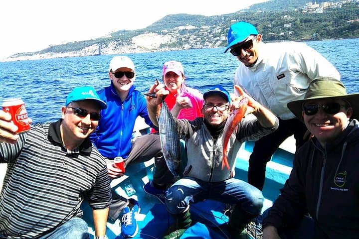 Capri Fishing Excursion with Snorkeling and Lunch from Sorrento