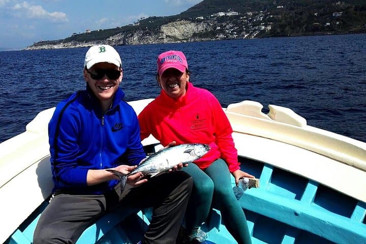 Capri Fishing Excursion with Snorkeling and Lunch from Sorrento