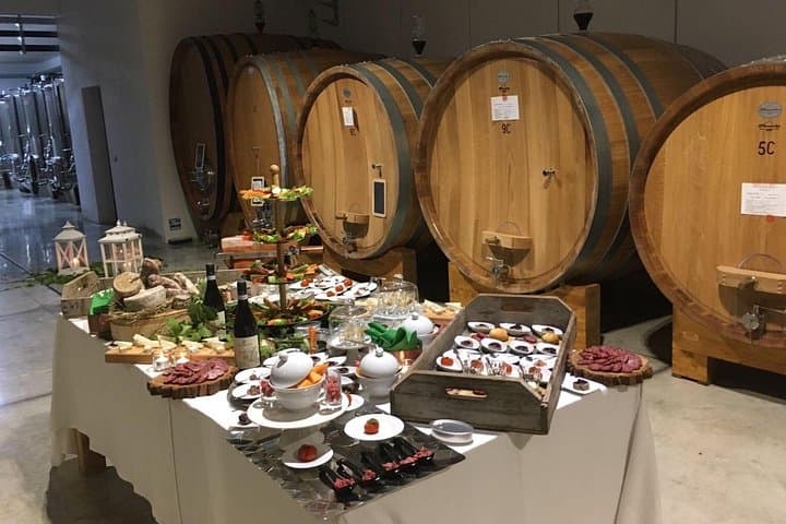 Tasting in the cellar