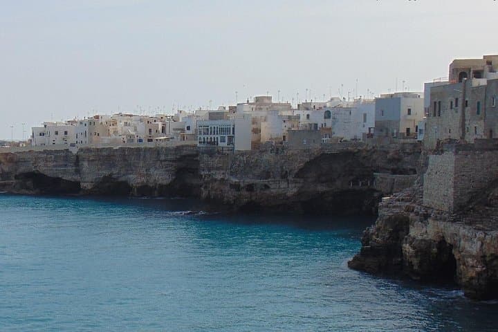 Polignano a Mare panoramic view of the coast
