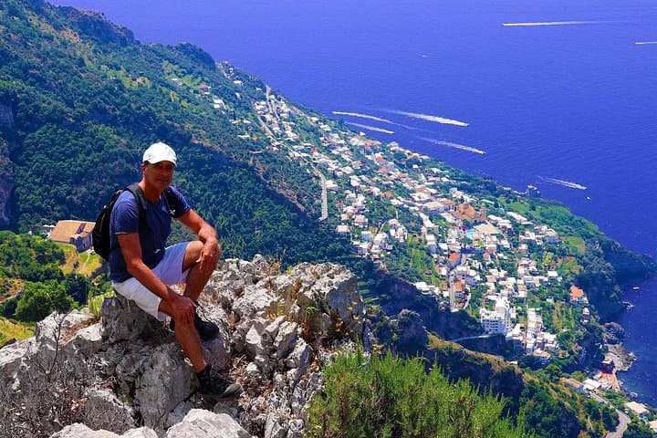 Amalfi Coast from the top, panoramic view