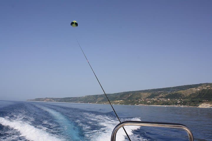 Double Parasailing flight to Tropea in Small Group