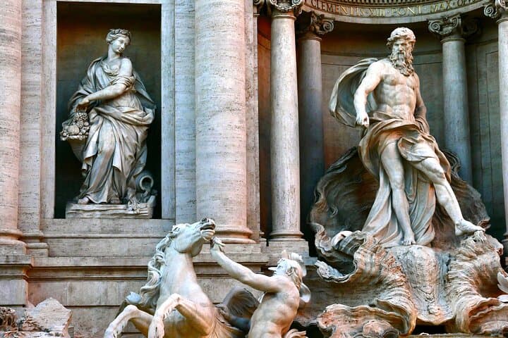 Statue of Oceanus and of other mythological characters