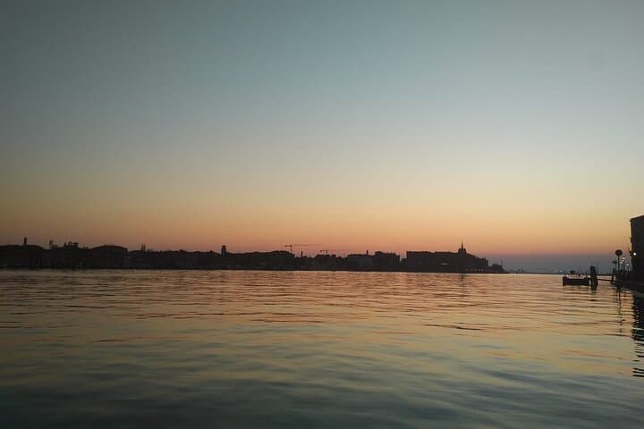 Sunset on the lagoon of Venice