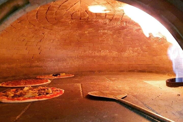 Pizzas baking in the oven!