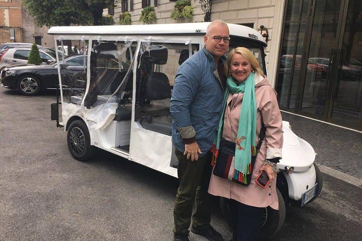 Rome Private Half-Day Tour with Option Golf Cart or Classic eFiat