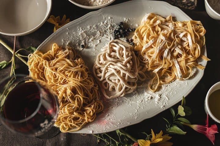 Pasta making and Brunello wine!