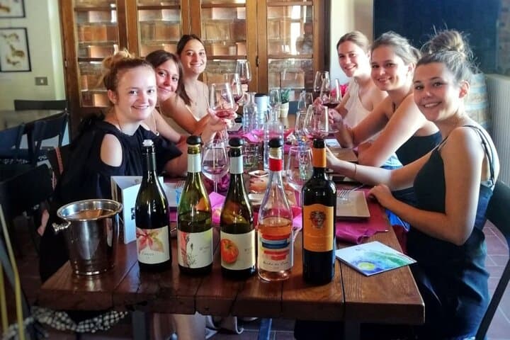 The wine tasting...happy faces :D!