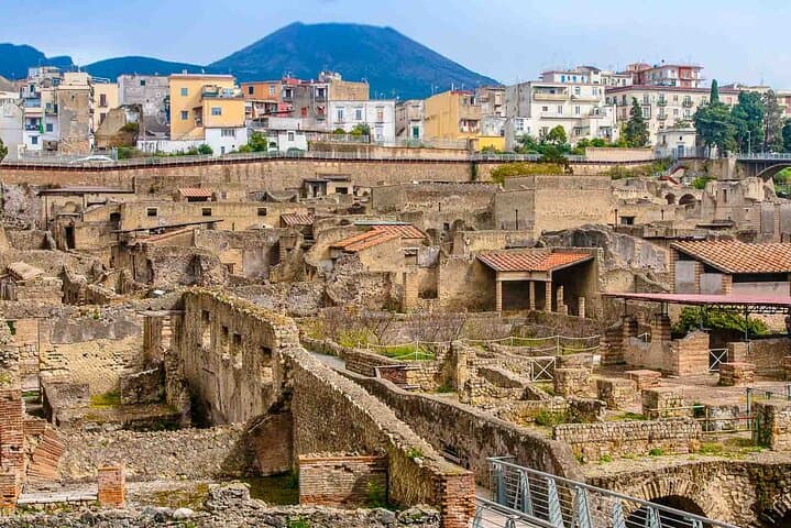 View of Ancient city vs new one