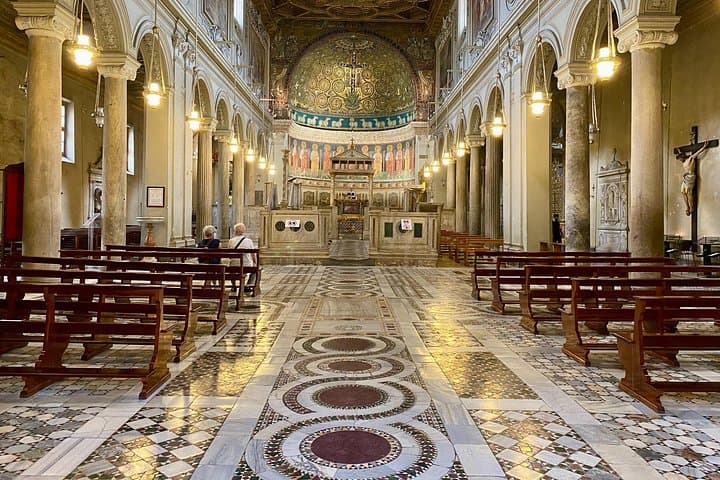 Inside St. Clement's Basilica