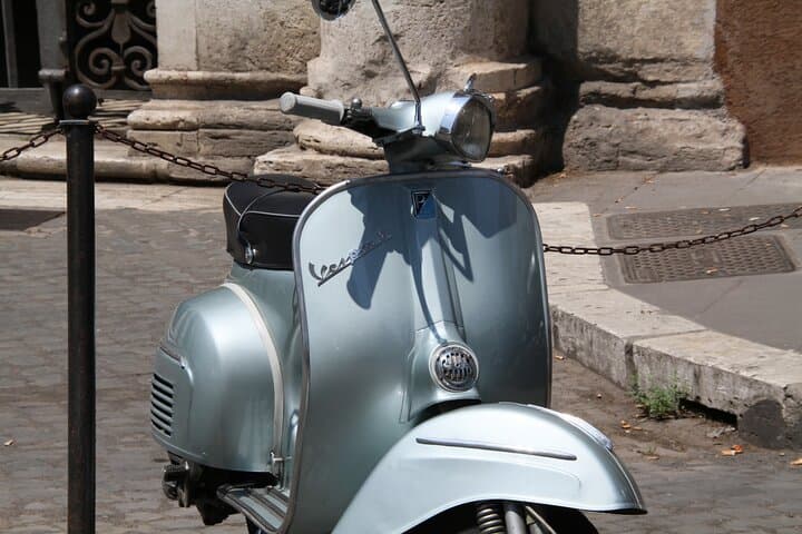 Vespa Tour with driver Rome By Night 3 hours