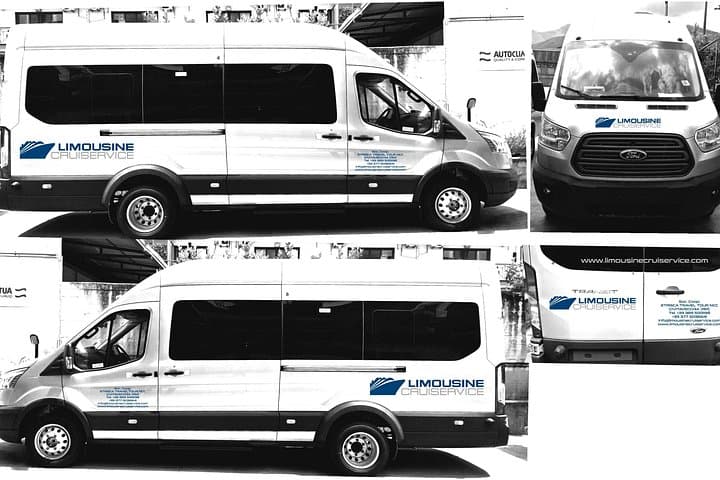 Minivan suitable for transporting disabled people with a wheelchair