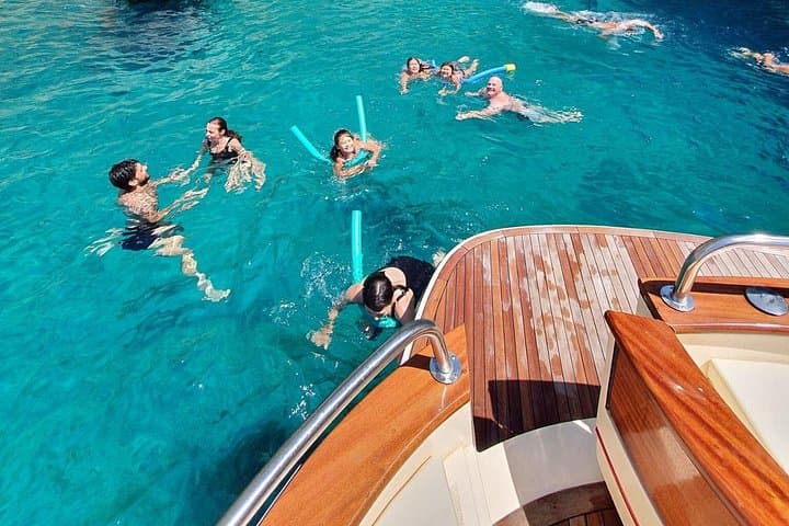 Sorrento to Capri Private Boat Experience on a Gozzo Apreamare 10