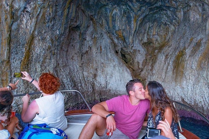 Sorrento to Capri Private Boat Experience on a Gozzo Apreamare 10
