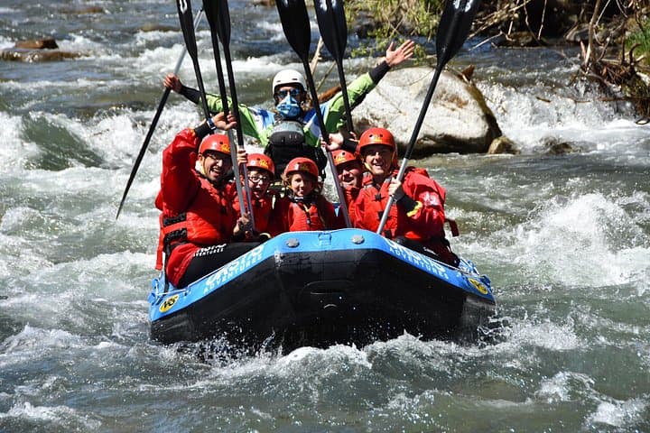 Rafting for families on the river Noce in Val di Sole Trentino with Ursus Adventures of Ossana