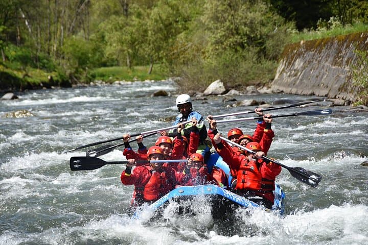Rafting for families on the river Noce in Val di Sole Trentino with Ursus Adventures of Ossana