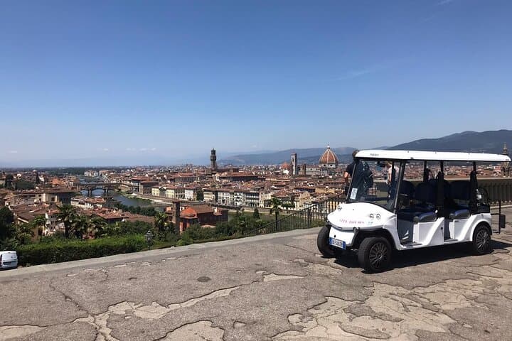 Florence Golf Cart Private Tour: Piazzale Michelangelo at Sunset