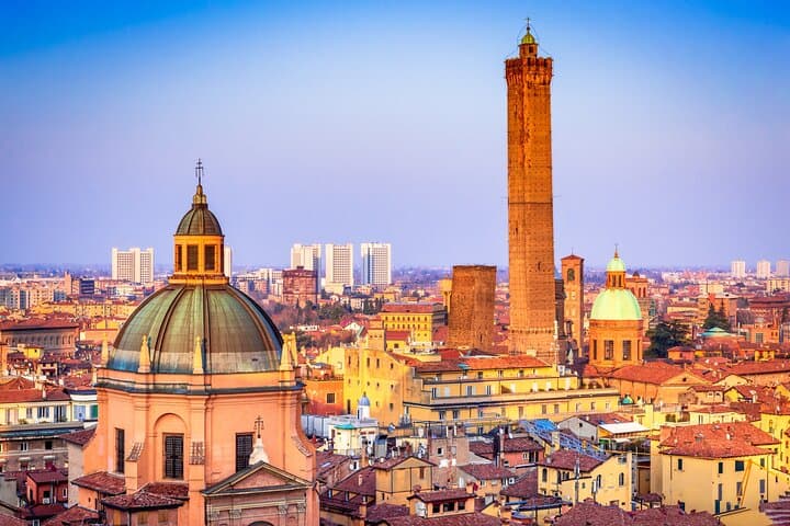 Italian Wine Tasting on the Panoramic Terrace in Bologna