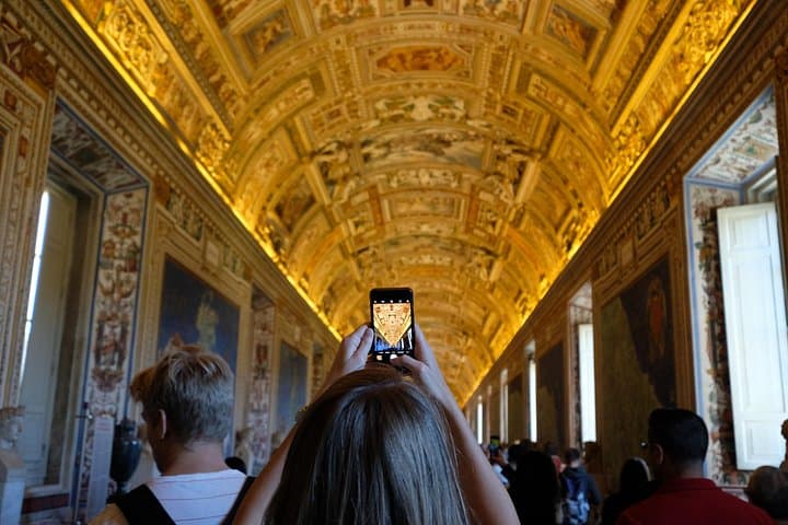 A gallery inside the vatican museums