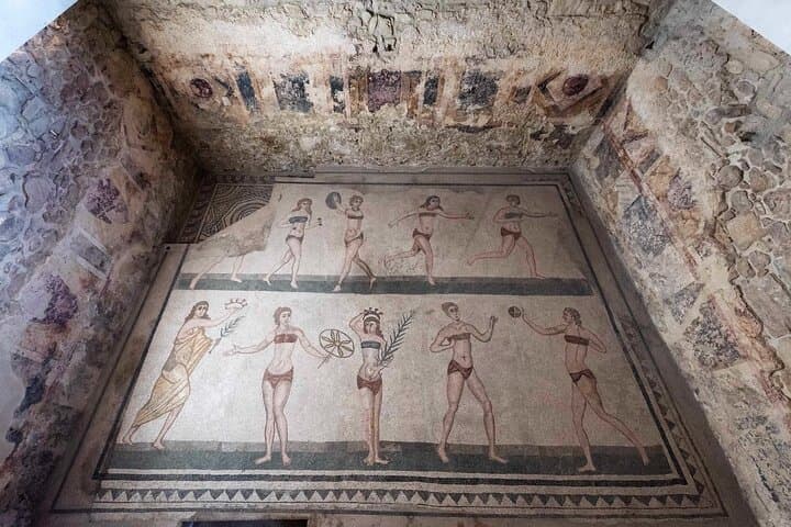 Roman Villa of Casale Luxury Private Tour : Sicily Unesco Mosaics