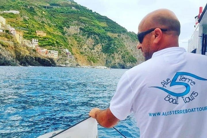 Sunset private boat tour of Cinque Terre with traditional ligurian gozzo