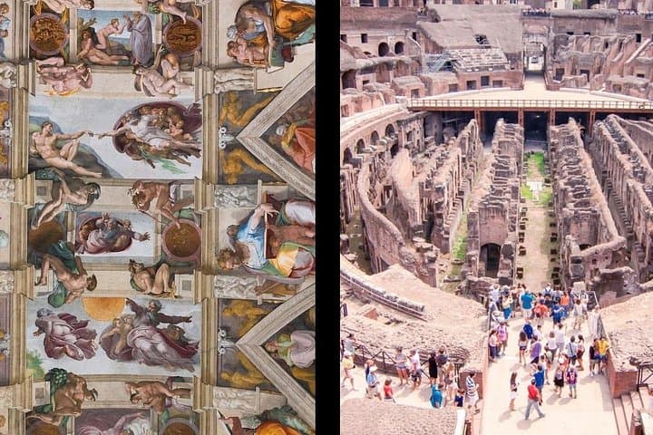 1-Day Rome: Vatican & Colosseum Tour with Transport