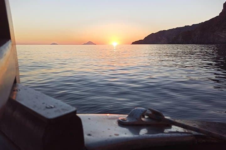 Sunset by boat