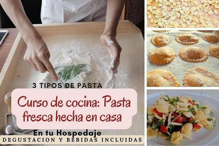 Cooking Class in your accommodation: Fresh handmade pasta