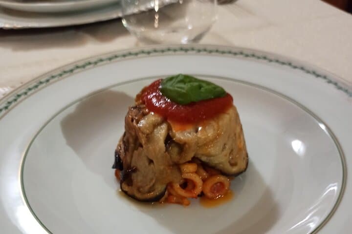 Timbale of Sicilian anelletti