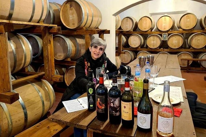 Private Tasting of Organic Wines in the Cellar in Mugliano