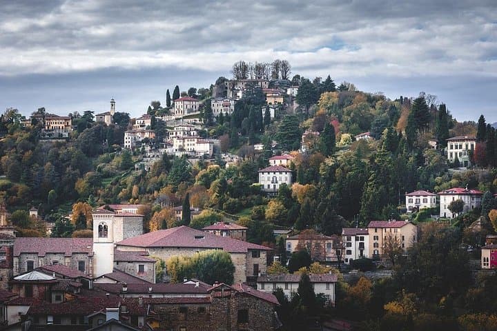 Bergamo sightseeings tour. Magic of medieval town.