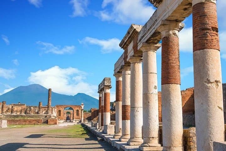 Pompeii & Herculaneum Daily Tour from Naples+Skip-the-Line+Pizza
