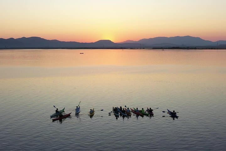 A beautiful sunrise in the lagoon