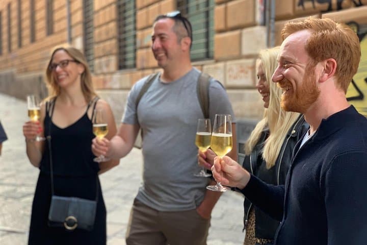 smiles at the welcome toast