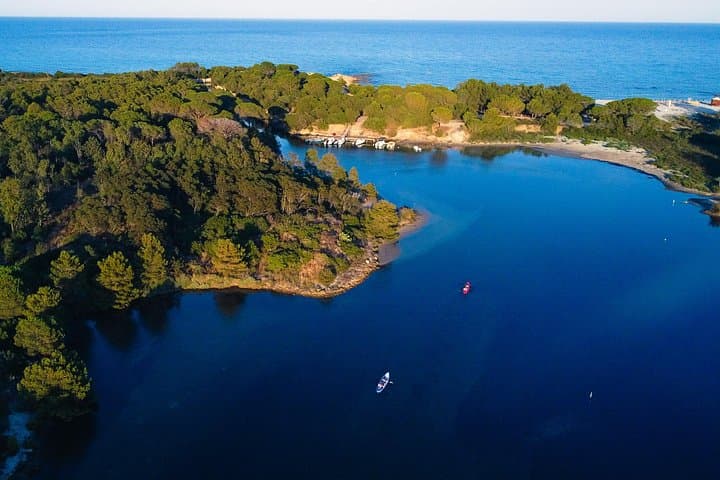 The lake from above