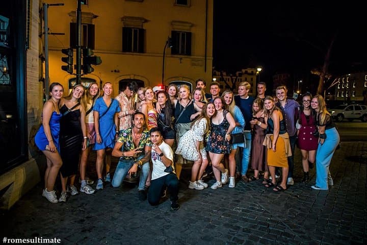 Casual bar hopping downtown Rome