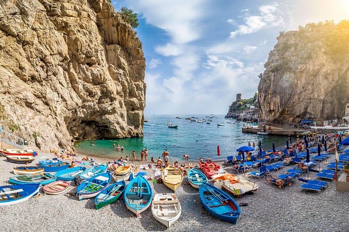 La Praia beach, Praiano - Amalfi Coast Boat Tours