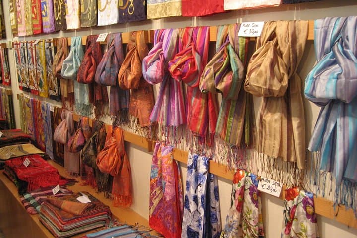Florentine silk scarves.