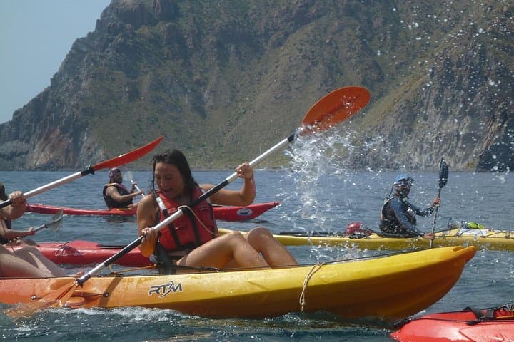 Private Tour explore Vulcano Island by Kayak & Coasteering