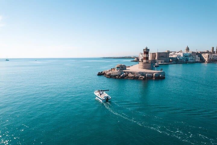 PRIVATE boat tour from Monopoli 3h or 5h with Skipper and Aperitif