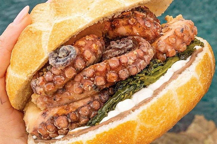 Sandwich with Octopus