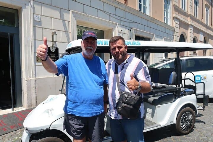 Rome Highlights City Guided Tour by Golf Cart with Gelato